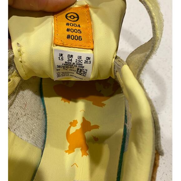 PUMA x POKEMON Collaboration 2022 Sneakers Charmander Slipstream Kids Size 2.5C - Picture 8 of 8